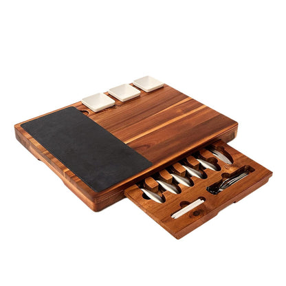 Personalized Charcuterie Board Set 19pcs Cheese Board And Knife Set