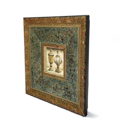 Retro Solid Wood Picture Frame Gold Printed Photo Frame Living Room Wall Hanging Decoration Painting Photo Frame Birthday Gift