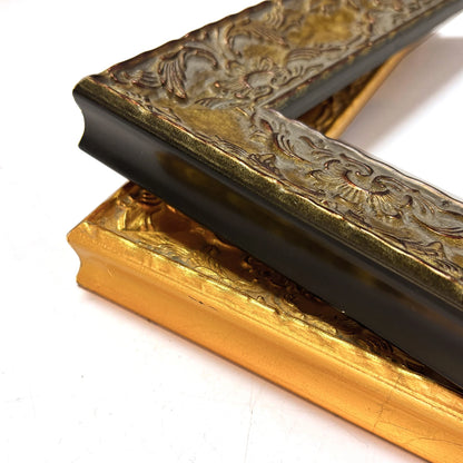 Classic Exquisite Printed Golden Photo Frame Retro Solid Wood Frame Oil Painting Picture Frame Living Room Exhibition Decoration